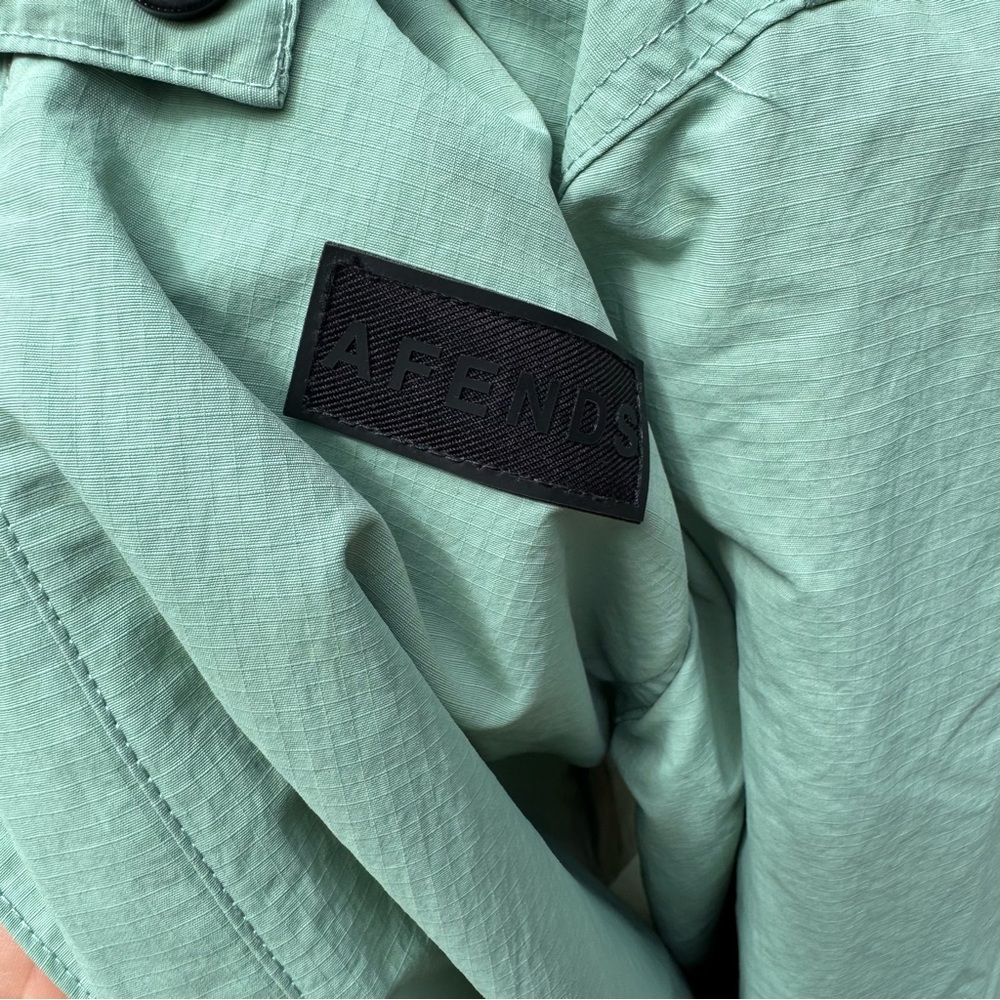 Afends Mint Green Windbreaker Jacket - Picture 4 of 7